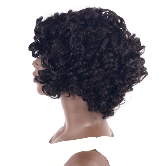 Deep Curly Human hair Lace Front Bob Wig 10 inch main image 6